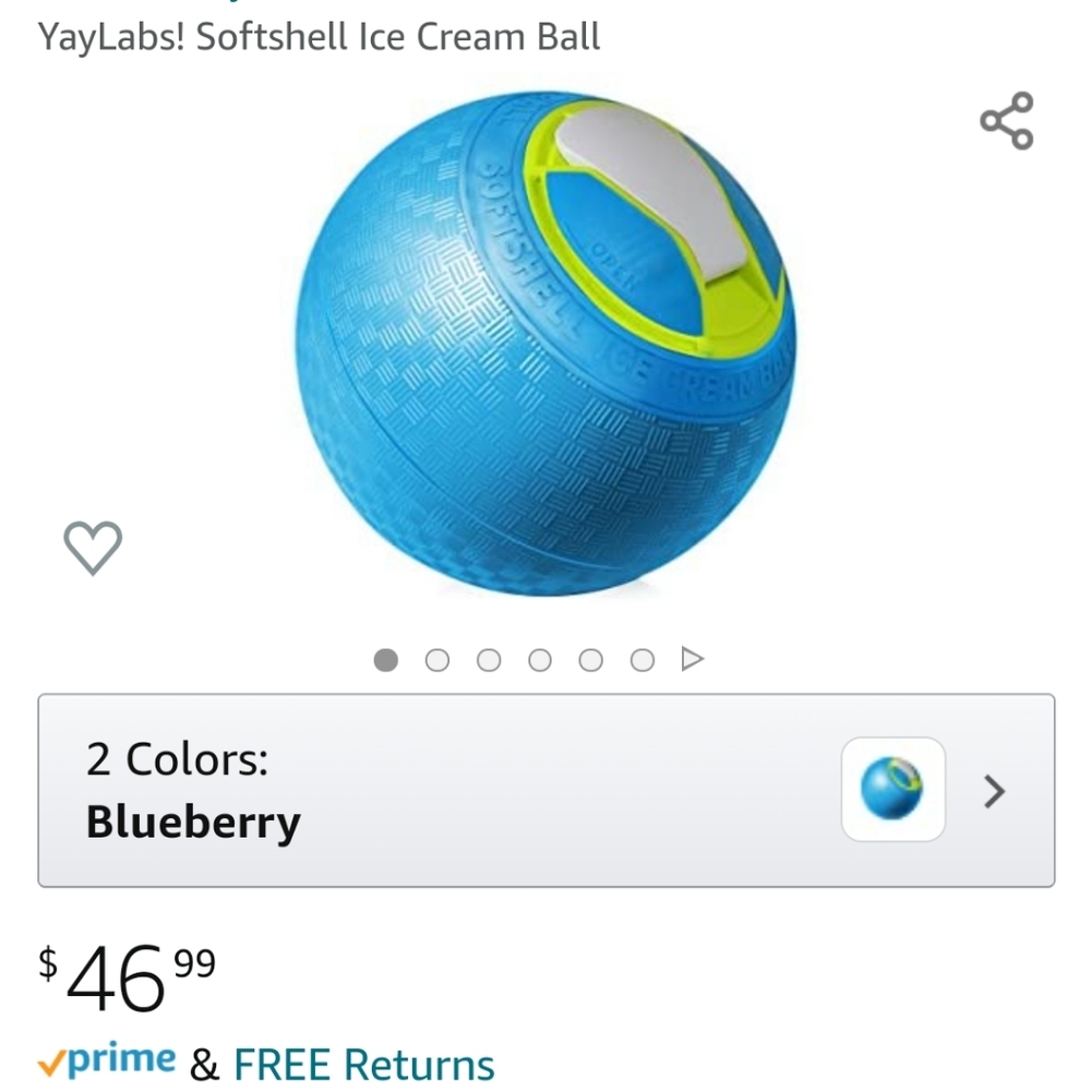 Ice cream maker ball